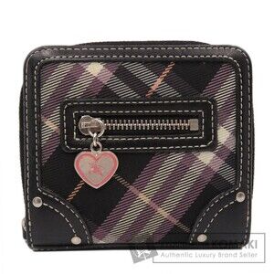 Burberry Blue Label Bifold Wallet Canvas